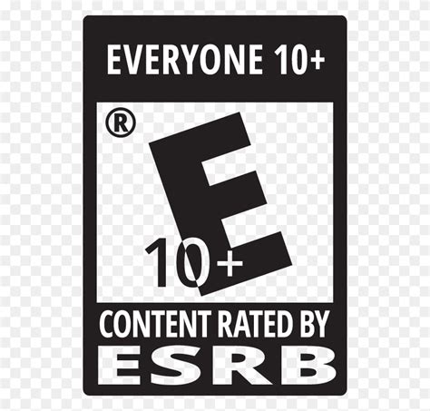 Everyone 10 And Up Esrb Rating Number Symbol Text Hd Png Download