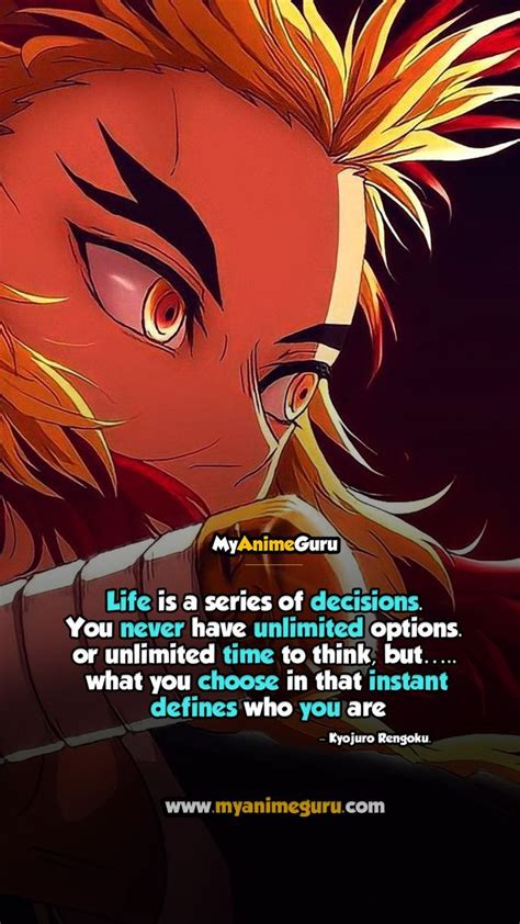 Rengoku Quote Demon Slayer Anime Quotes Inspirational Anime Quotes