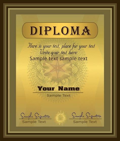 Gorgeous Diploma Certificate Template Eps Vector Uidownload