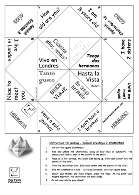 Spanish Greetings Activity - Chatterbox 2 | Teaching Resources