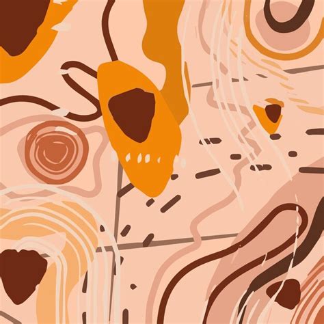 Premium Vector Abstract Fashion Pattern With Organic Shapes Spots