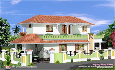 Browse our range of 4 bedroom house plans & home designs. Simple 4 bed room Kerala style house - Kerala home design ...