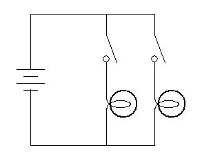 No (normally open) is generally wired in parallel where if one is pressed, the wire creates a circuit connecting the pin to gnd. Series & Parallel Circuits