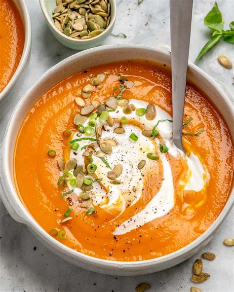 Easy Roasted Pumpkin Soup Recipe Healthy Fitness Meals