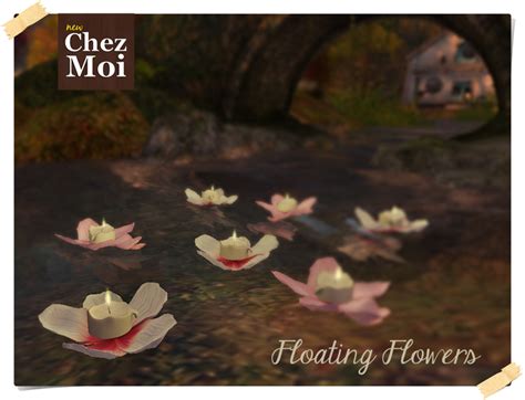 Second Life Marketplace Floating Flower Colors ♥ Chez Moi