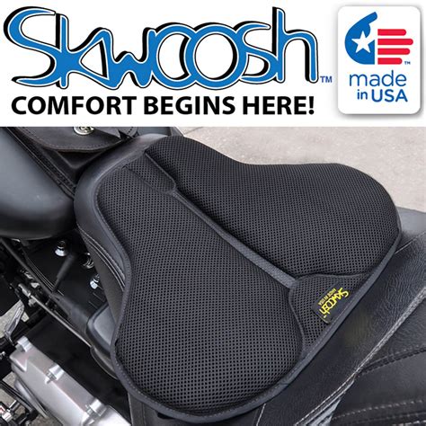 Motorcycle sheepskin gel seat pads provide maximum comfort for maximum riding fun!!! Skwoosh Motorcycle Seat Cushion Gel Pads