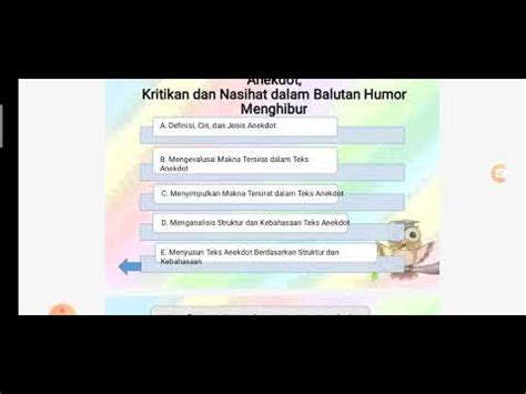 Materi ke-3: Teks Anekdot (Bahasa Indonesia Kelas X) - YouTube