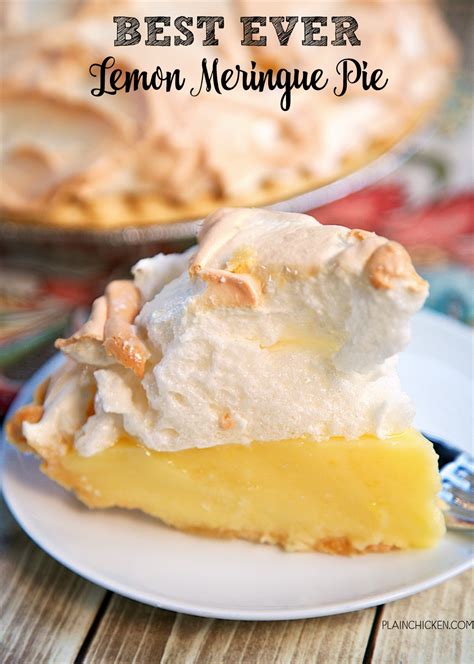 Best Ever Lemon Meringue Pie Homemade Lemon Pie Topped