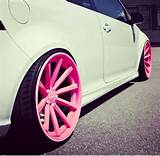 Pink And White Rims