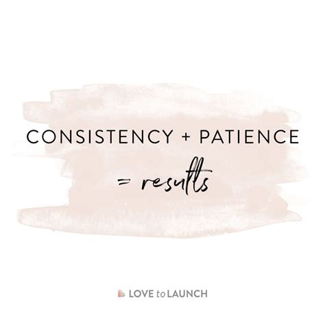 The key is consistency to who you want to be, when you working on a dream at some point something happens that stops you from working on it consistently. Consistency + Patience = Results. The key to having ...
