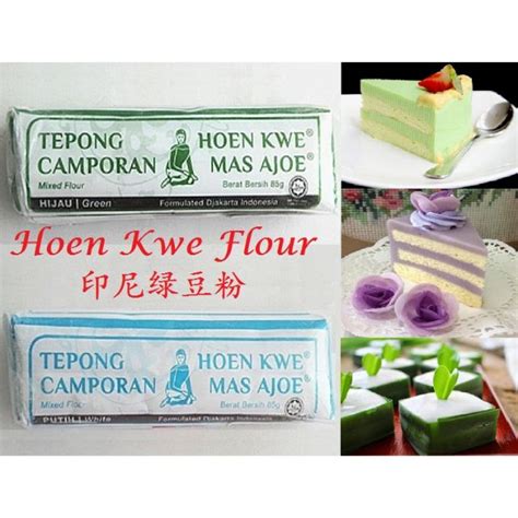 (3) lower down the heat, pour in hoon kwee and custard powder mixture. Hoen Hwe Flour Tepong Camporan 85g 印尼绿豆粉 | Shopee Malaysia