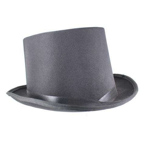 Black Satin Top Hat Costume Shop Crackerjack Costumes