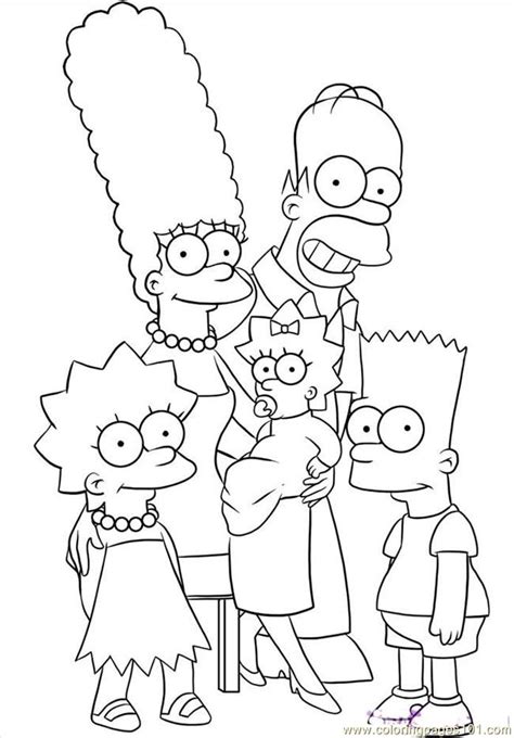 Simpsons Coloring Pages To Print Out Coloring Home