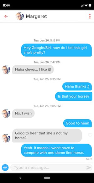 Use that info (that she readily gave you) to start up a conversation with substance. Conversation tinder reddit. serious Ladies of Tinder what advice can you give about starting ...