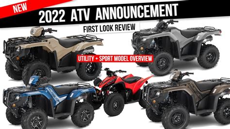 New 2022 Honda Atv Models Released Lineup Changes Explained With