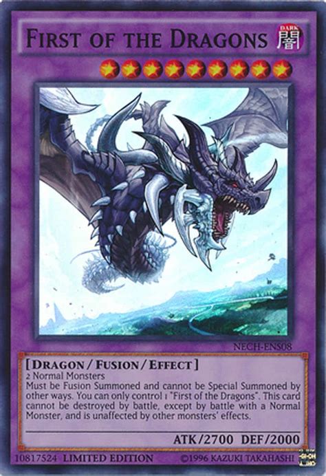 Maybe you would like to learn more about one of these? First of the Dragons NECH-ENS08 - LIMITED EDITION YuGiOh Super Rare Promo Card - Cards Outlet