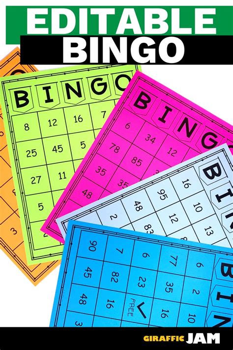 Editable Math Bingo Math Bingo Editable Bingo Classroom Games