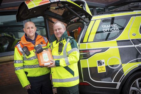 Highways England Traffic Officers Equipped With Life Saving Defibrillators Emergency Services