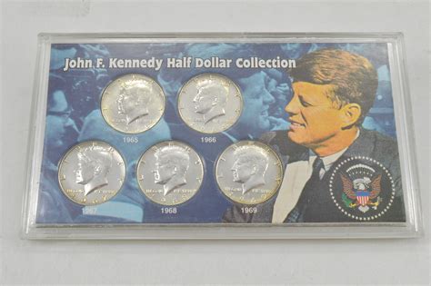 Silver Coin Set John F Kennedy Half Dollar Collection Historic Us