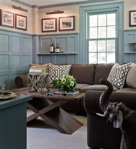 Brown And Blue Interior Color Schemes For An Earthy And