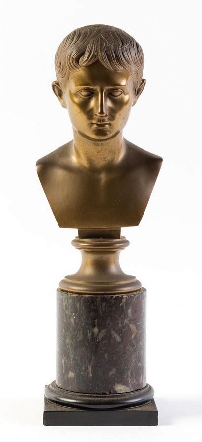 A Bronze Bust Of Julius Caesar International Decorative