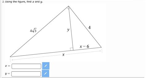 Using The Figure Find X And Y