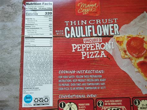 Mama Cozzi S Thin Crust Cauliflower Pepperoni Pizza Aldi Reviewer