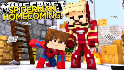 Minecraft Adventure Spider Man Homecoming Youtube