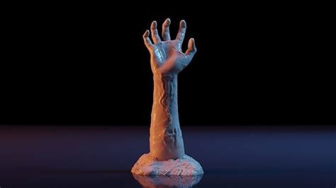 Zombie Hand 3d Model 3d Printable Cgtrader