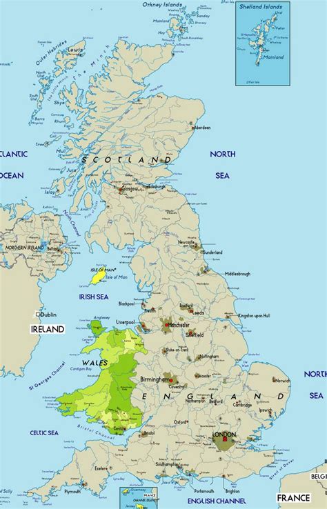 Map Of Wales England Map Of Italy