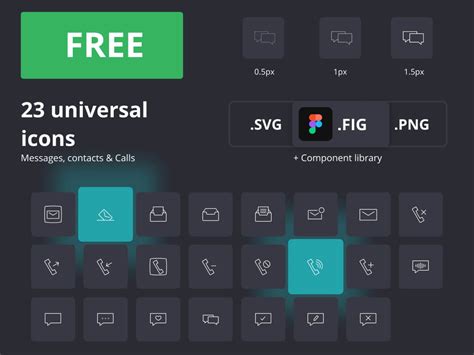 Message Icons Free Figma Resource Figma Elements