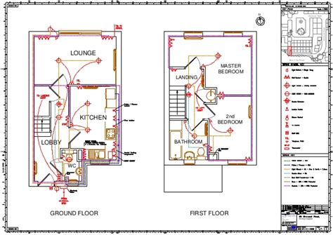 A house wiring diagram is usually provided within a set of design blueprints, and it shows the location of electrical outlets (receptacles, switches, light outlets, appliances), but is usually only a general guide to be used for estimating and quotation purposes. House Wiring Diagram