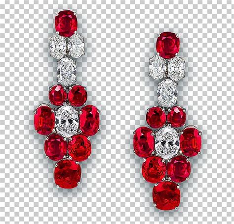 Ruby Earring Jewellery Red Diamond PNG Clipart Blood Diamond Body