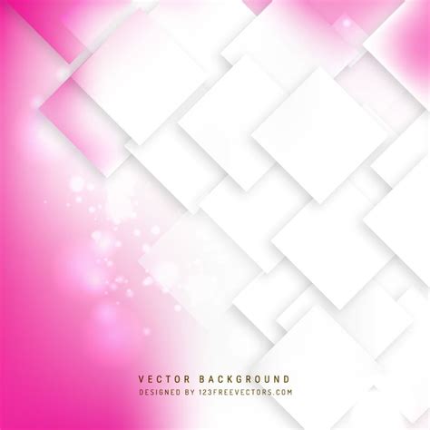 Abstract Pink White Geometric Square Background Mit