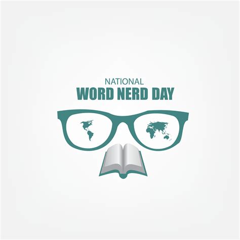 Vector Illustration Of National Word Nerd Day Simple And Elegant Design Vector Art At