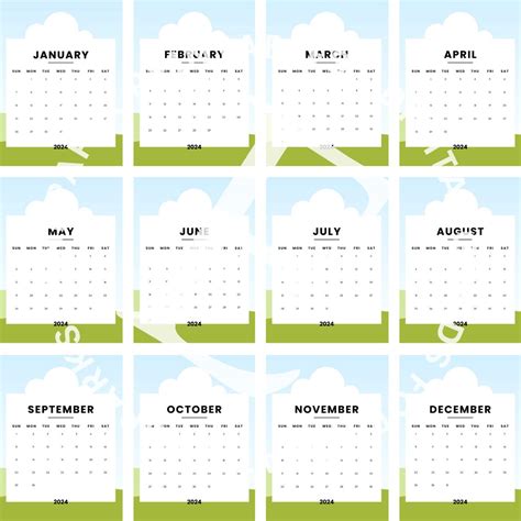Custom Calendars 2024 Canva Template Canva Editable Drag And Drop