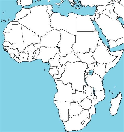 Blank Printable Map Of Africa Printable World Holiday