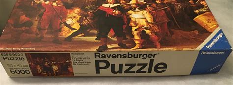1977 Ravensburger 5000 Piece Puzzle The Night Watch Rembrandt Ebay