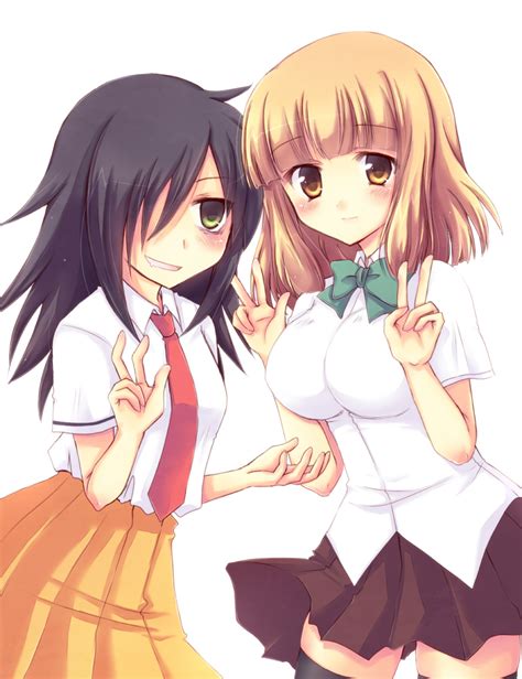 Kuroki Tomoko And Naruse Yuu Watashi Ga Motenai No Wa Dou Kangaetemo Omaera Ga Warui Drawn By