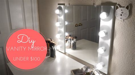 April 4, 2016 by diy ready master you know, the one with the big mirror in front and lights surrounding the mirror. DIY VANITY MIRROR W/ LIGHTS - YouTube