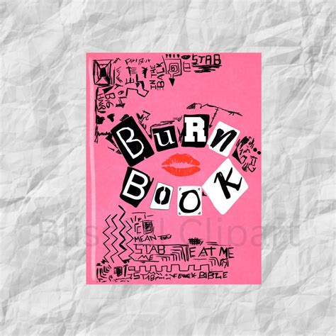 Burn Book Png Mean Girls Burn Book Mean Girls Clipart Digital Movie