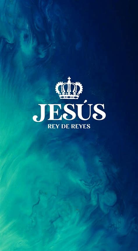 Jesuss Key De Reves Logo On A Blue And Green Swirly Background