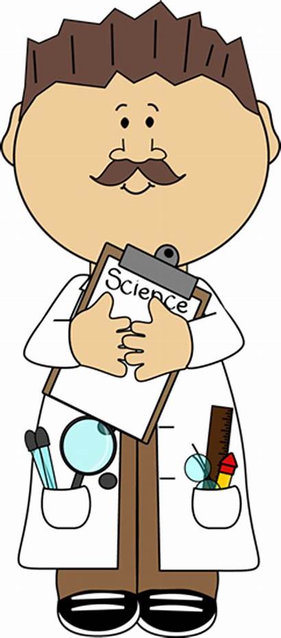 Teacher Science Male Clip Cliparts Brown Mycutegraphics