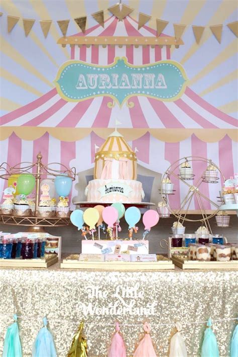 Pastel Carnival Birthday Party Karas Party Ideas Dumbo Birthday