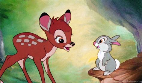 Bambi Flower And Thumper Wallpaper Desktop Background