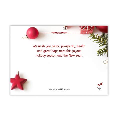Keep the tone light and cheerful when communicating your gratitude to your employees, boss or other professional contacts. Holiday Wishes Corporate Holiday Card