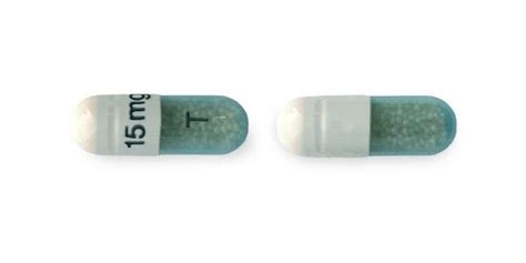 15 Mg T Pill Blue And White Capsuleoblong Pill Identifier