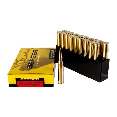 Berger Bullets Match Grade Hunting 338 Lapua Magnum Ammo Sinclair Intl