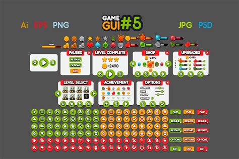 Game Gui Zombie Pre Designed Photoshop Graphics ~ Creative Market