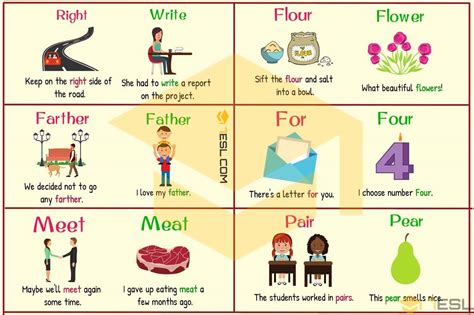 List Of 300 Homophones From A Z With Useful Examples